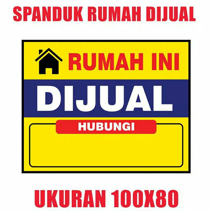 Jual Cetak Spanduk Rumah Dijual Dikontrakan Disewakan Shopee Indonesia