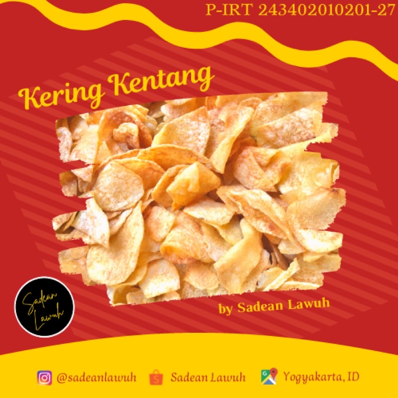 Jual SDL 250 Gr Kering Kentang Balado Kering Klengkam Kentang Balado