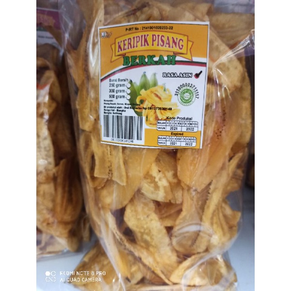 Jual Keripik Pisang Kepok Bangka Rasa Asin Snack Bangka Makanan