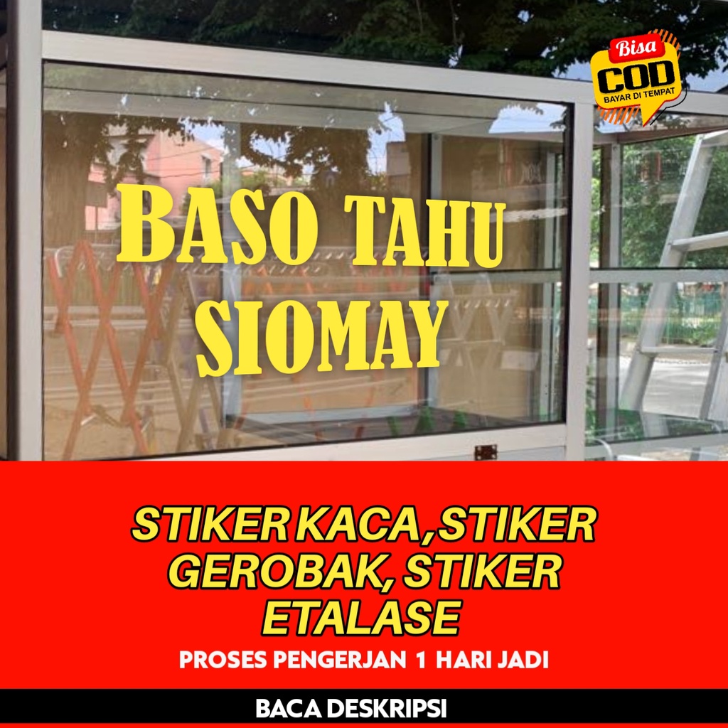 Jual Stiker Kaca Stiker Gerobak Stiker Custom Usaha Papan Nama