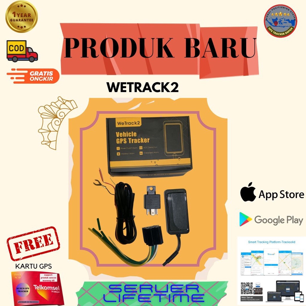 Jual Gps Tracker Motor Wetrack Et Original Garansi Tahun Semua