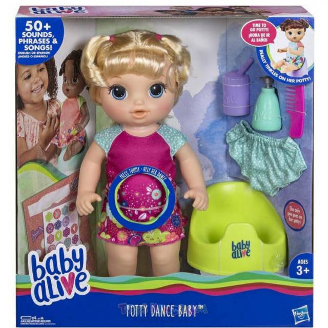 Jual Baby Alive Potty Dance Baby Doll Blonde Shopee Indonesia