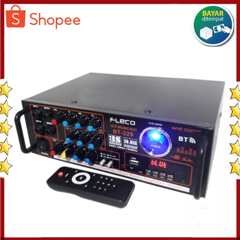 Jual Power Amplifier Fleco Bt Amplifier Bluetooth Amplifier