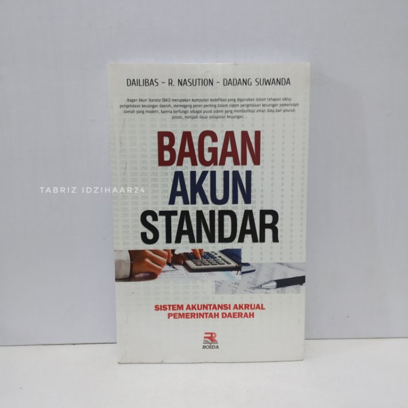 Jual Buku Bagan Akun Standar Sistem Akuntansi Akrual Pemerintah Daerah