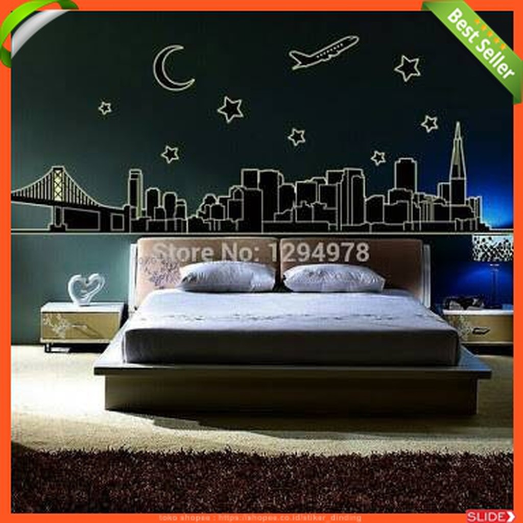 Jual Stiker Dinding Wallsticker Wall Sticker Menyala Saat Gelap Malam