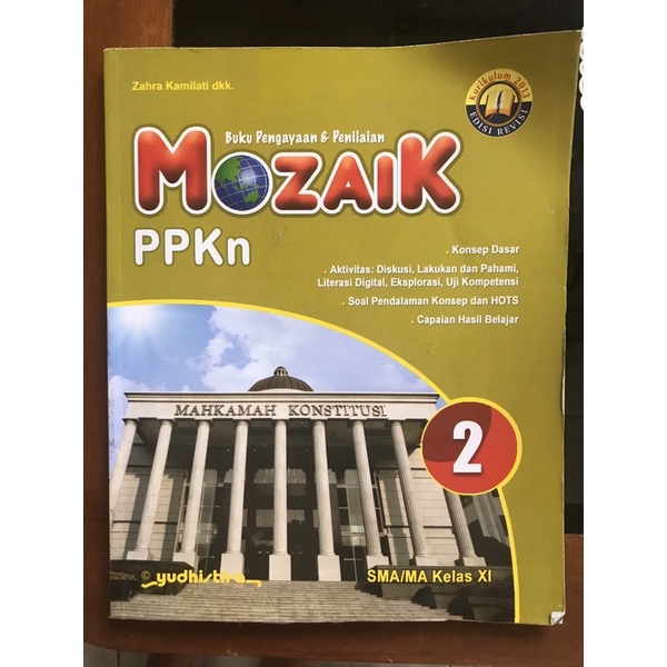 Jual BUKU PPKN KELAS 2 SMA MOZAIK KURILULUM 2013 REVISI Yudhistira