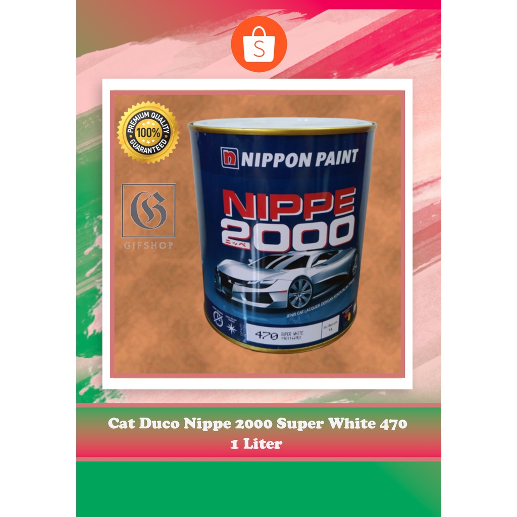 Jual Cat Nippe 2000 Super White 470 1L Shopee Indonesia