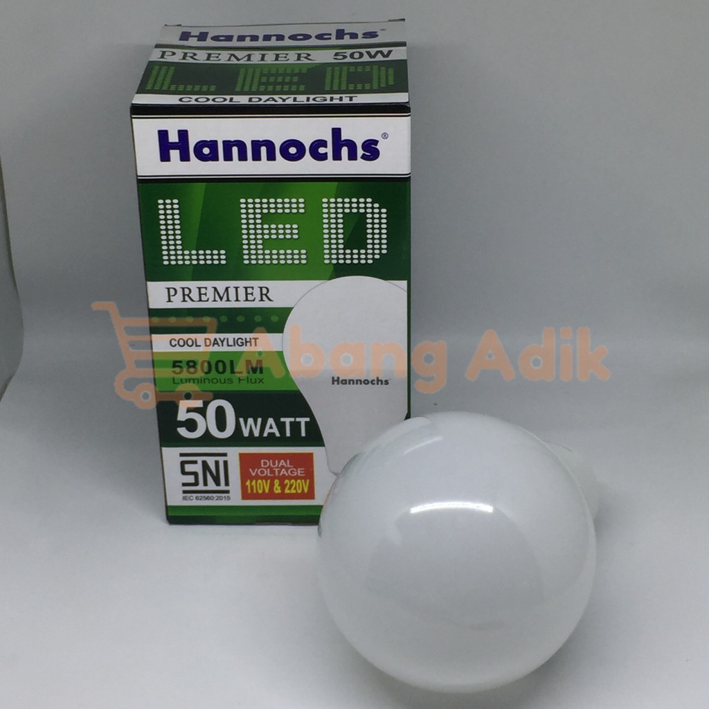 Jual Hannochs Premier W Lampu Bohlam Led Bulb Watt Daylight Putih