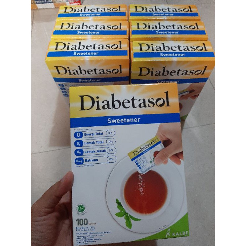 Jual Diabetasol Sweetener Isi 100 Gula Rendah Kalori Shopee Indonesia