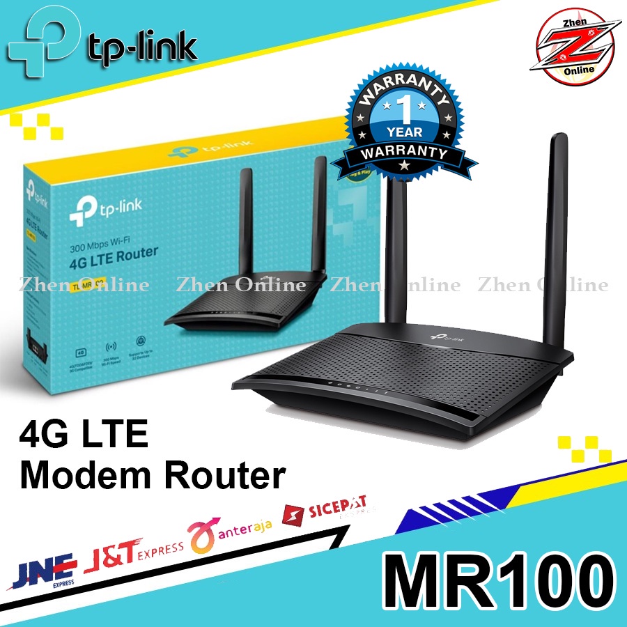 Jual TP Link TL MR100 4G WiFi Router All GSM 300 Mbps Modem N Wireless