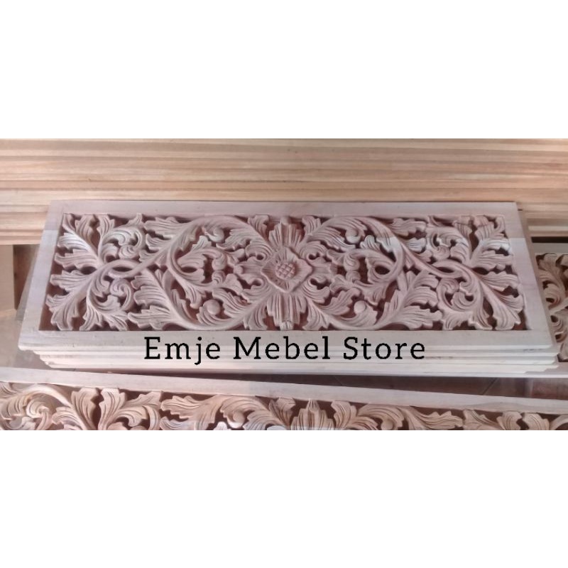 Jual Ornamen Jalosi Jumbo Ornamen Kayu Ukir Mahoni Shopee Indonesia