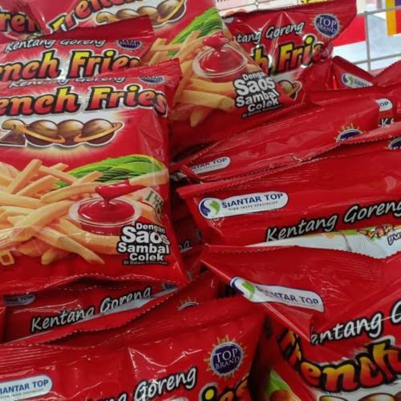 Jual Ciki Saos French Fries Makanan Jajanan Snack Murah Renceng