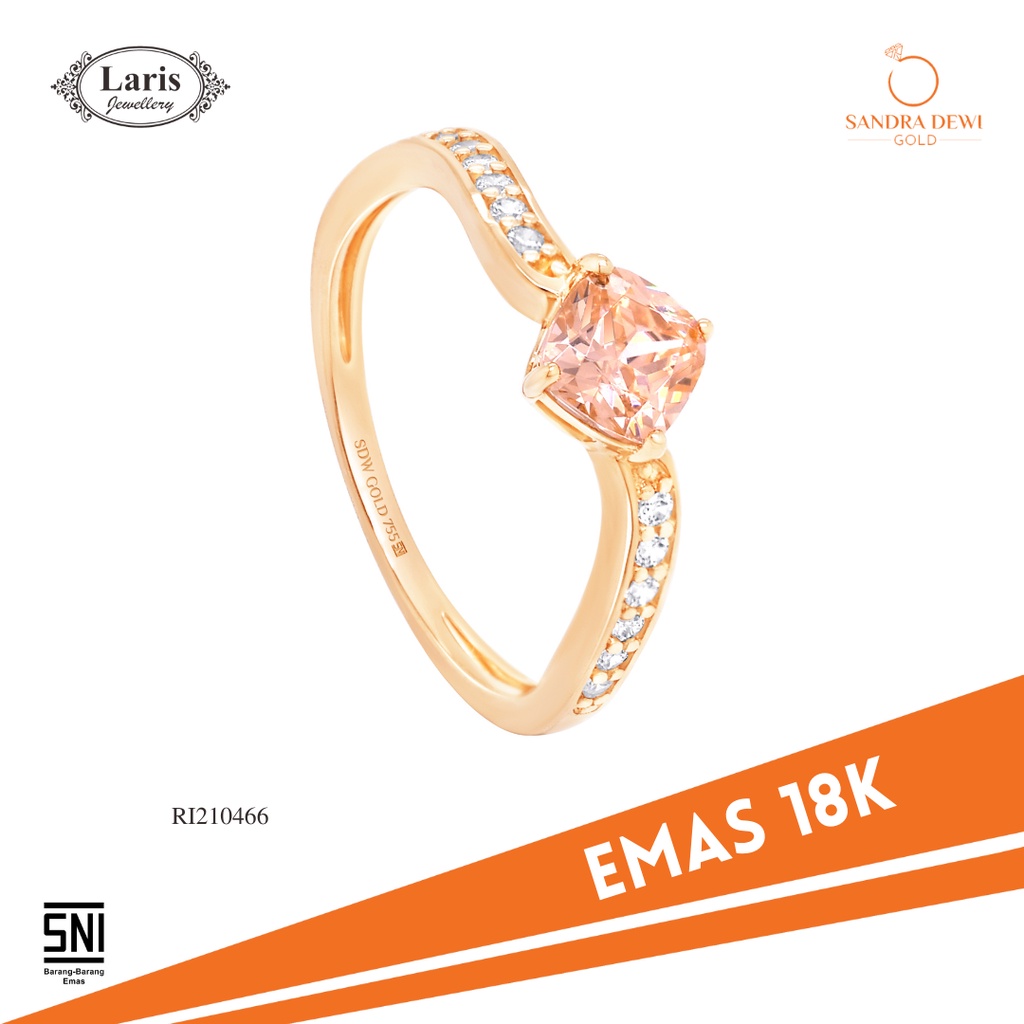 Jual Cincin Morganite Collection Sandra Dewi Gold Cincin Emas Batu