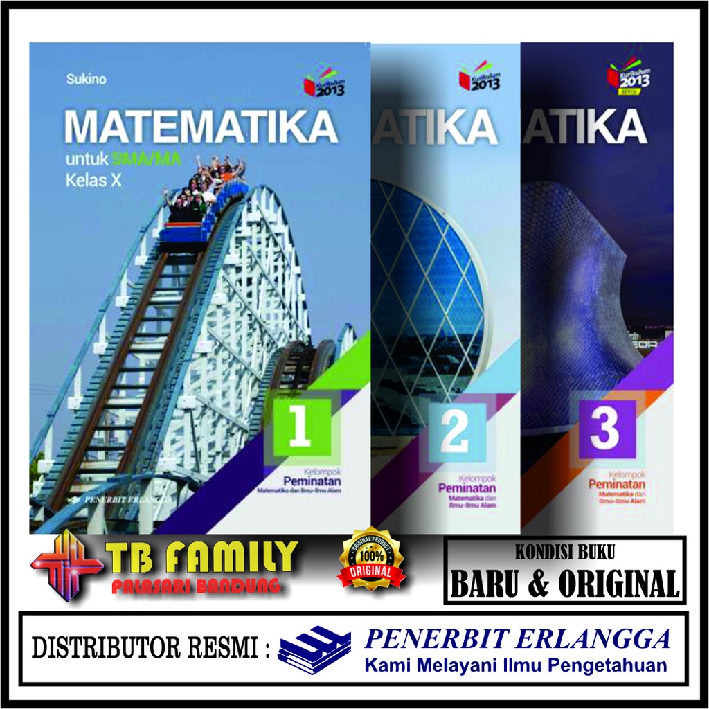 Jual Buku Matematika Sukino Peminatan Sma Kelas Erlangga Baru