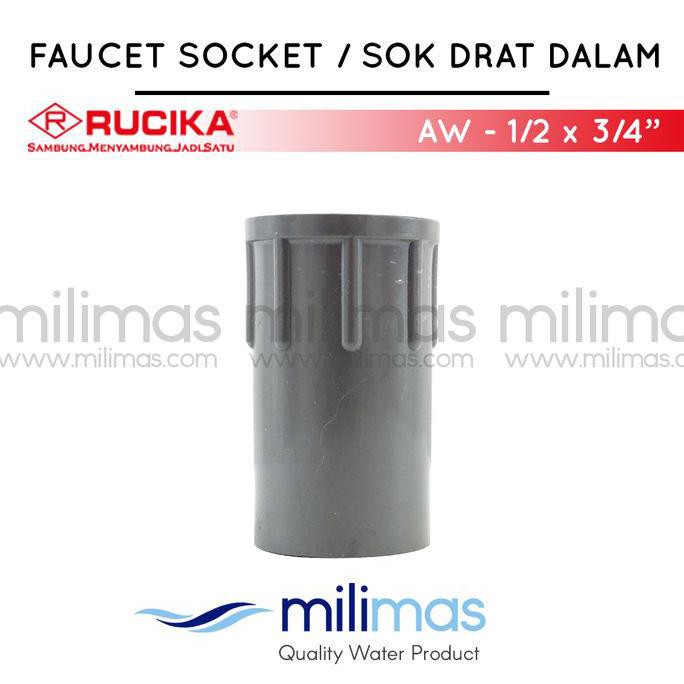 Jual Rucika Faucet Socket Aw X Inch Verlup Sok Drat Dalam