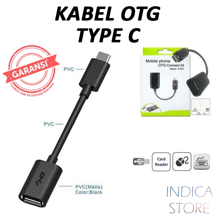 Jual Kabel Otg Type C Usb Otg Type C Shopee Indonesia