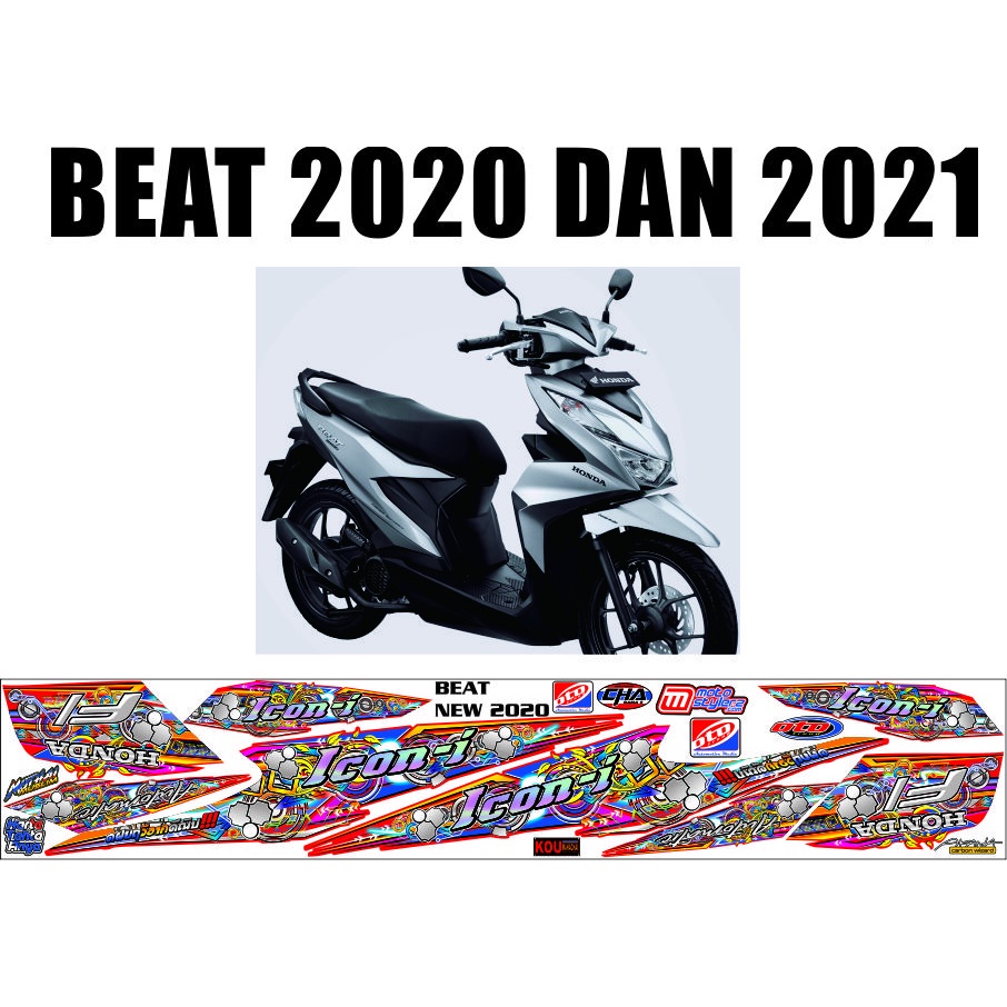 Jual Decal Cod Striping Variasi Polet Sticker Honda Motor Beat New