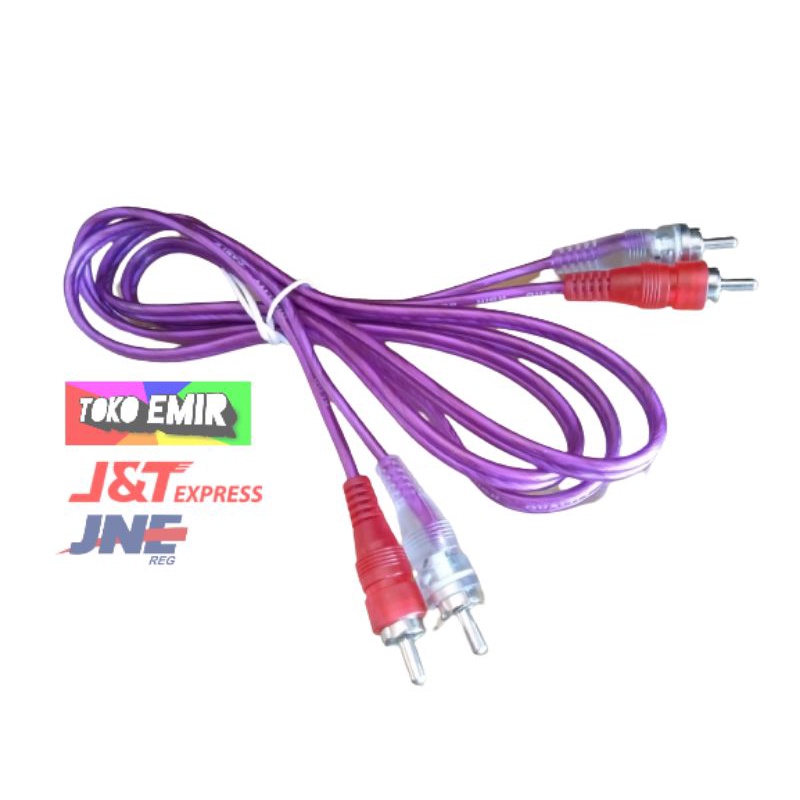 Jual Kabel RCA To Jack Aux Stereo Transparan 2 2 Untuk Sambungan