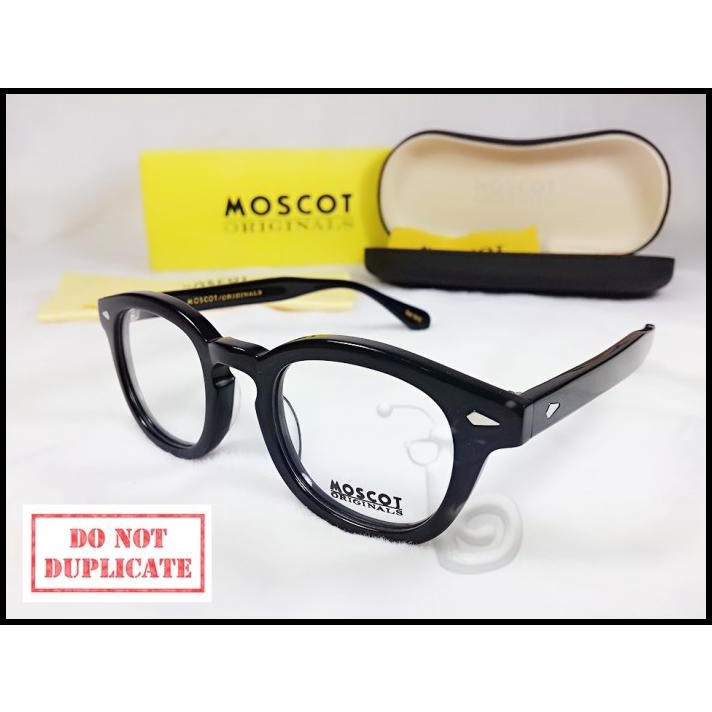 Jual Kacamata Frames Pria Moscot Lemtosh Hitam Shopee Indonesia