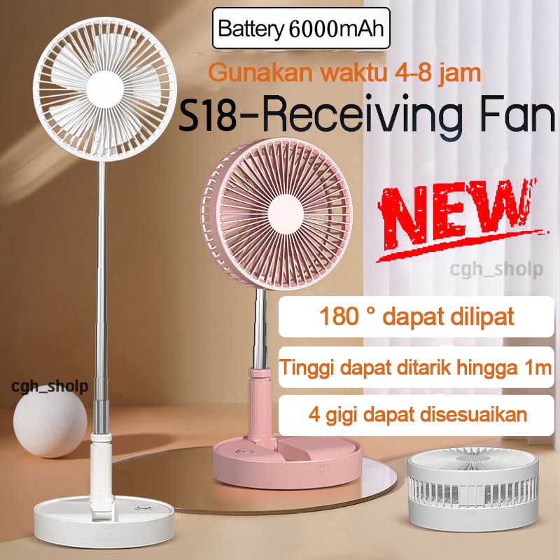 Jual Fans Kipas Lipat Portabel Kipas Pengisian USB 4 Kecepatan Yang