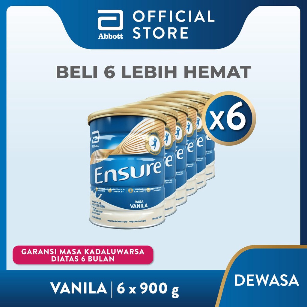 Jual Ensure Susu Bubuk Dewasa Vanila X Gr Shopee Indonesia