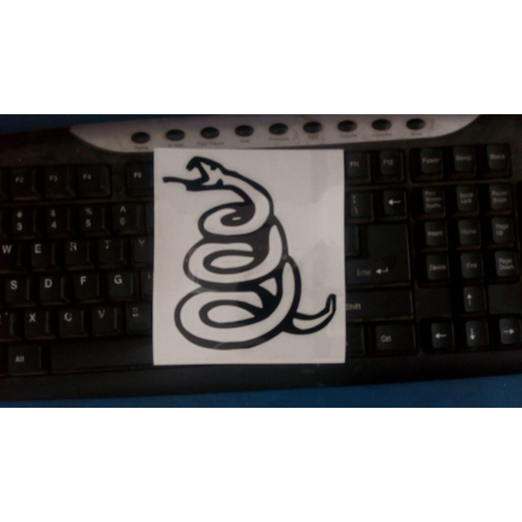 Jual Cutting Sticker Band Metallica Black Album Logo Shopee Indonesia