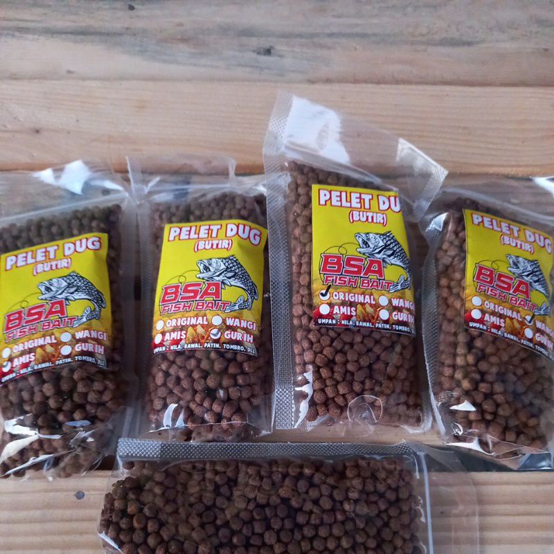 Jual Pelet DUG Butir BSA Fish Bait Amis Gurih Original Wangi