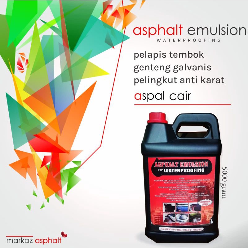 Jual Pelapis Bocor Aspal Cair Aspal Emulsion 5 Kg Shopee Indonesia