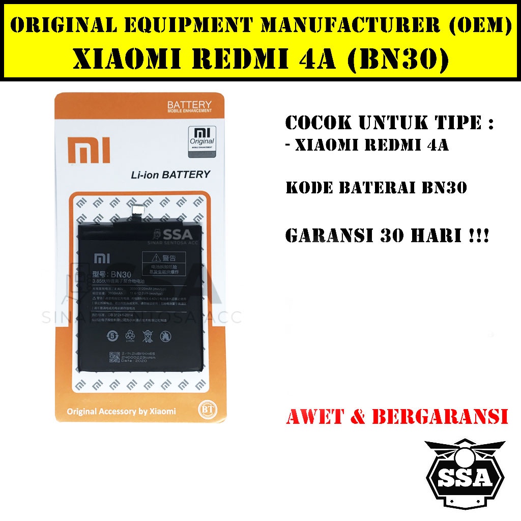 Jual Baterai Xiaomi Redmi A Bn Bn Mi A Redmi A A Original Oem