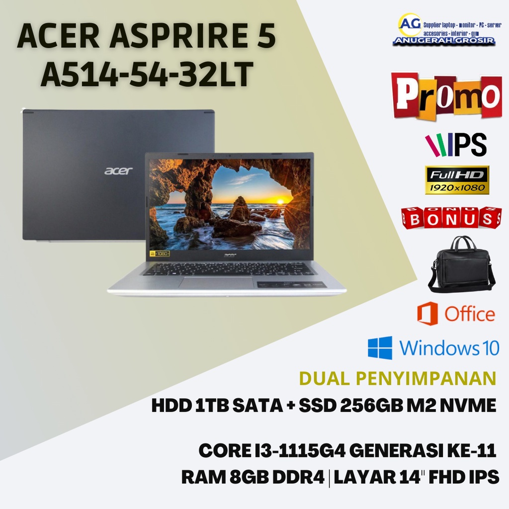 Jual Laptop Murah Acer Aspire A Lt Core I Gen Ram Gb Ssd