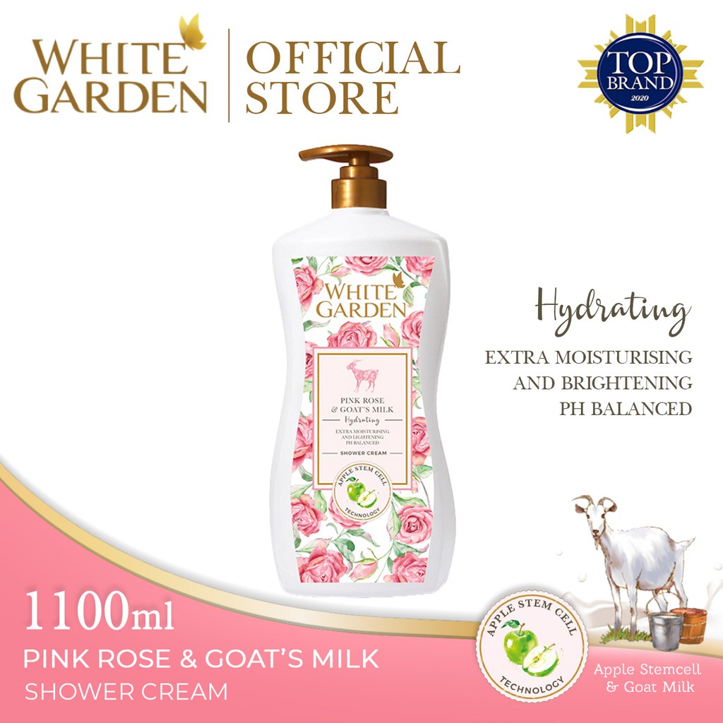 Jual WHITE GARDEN Goat S Milk Shower Cream Sabun Susu Kambing Pink Rose