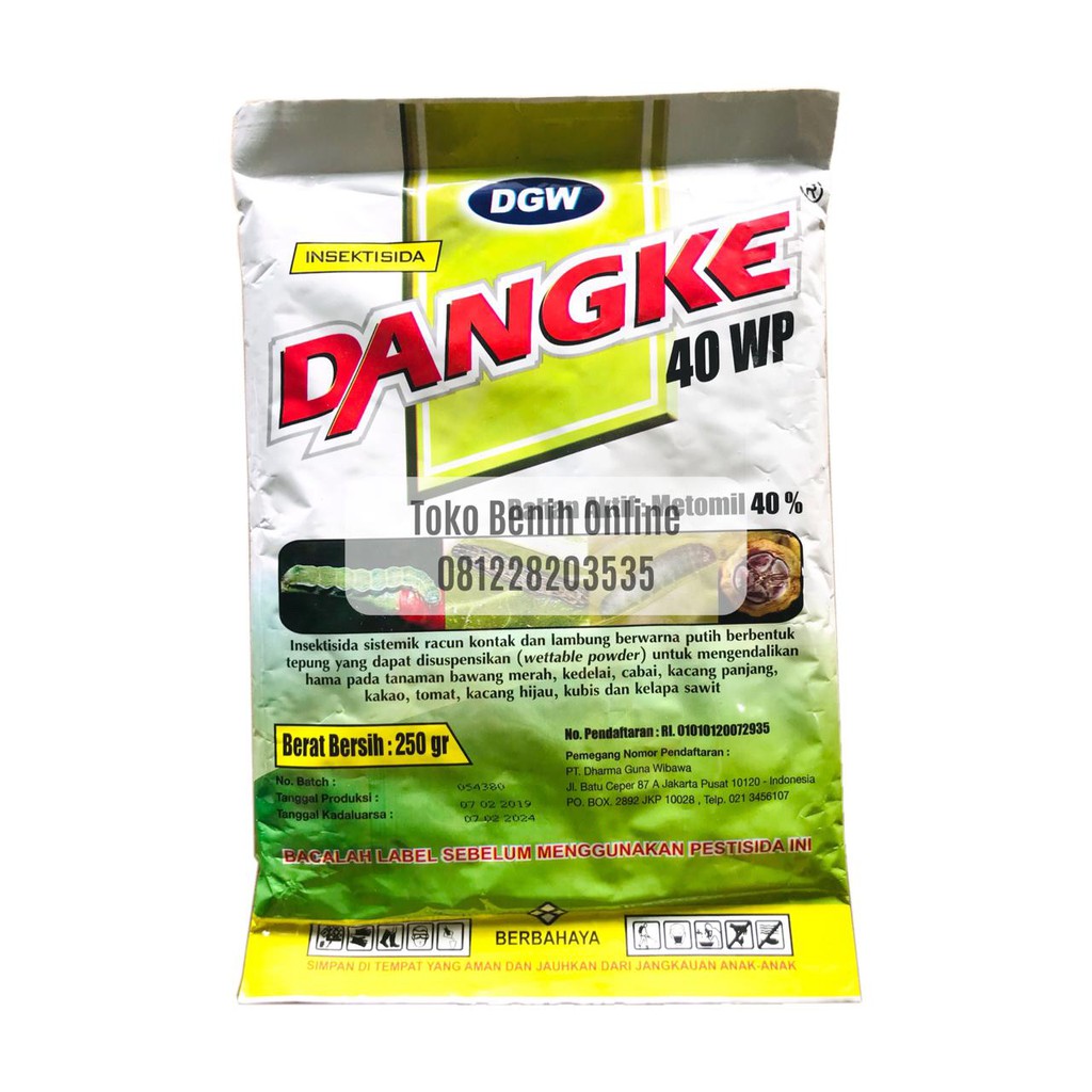 Jual INSEKTISIDA DANGKE 40 WP 100 GR Metomil DGW Integrate