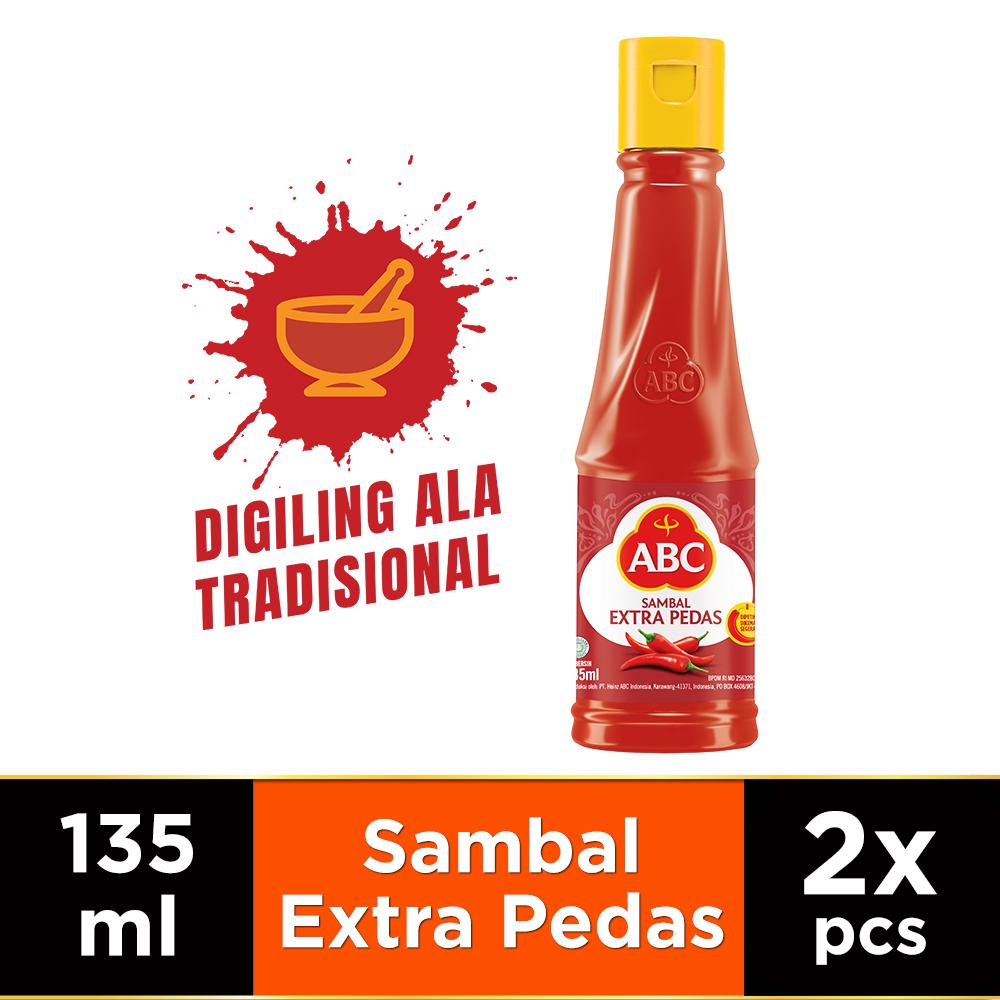 Jual ABC Saus Sambal Extra Pedas 135 Ml Twin Pack Shopee Indonesia