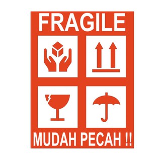 Jual Stiker Fragile Awas Barang Mudah Pecah Jangan Di Banting Label