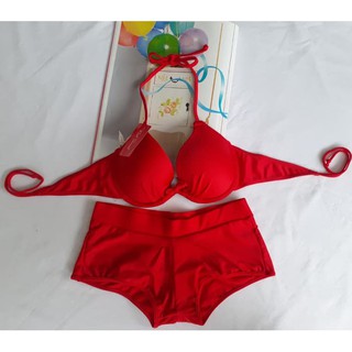 Jual Bk R Warna Merah Bikini Pantai Push Up Foam Ada Kawat