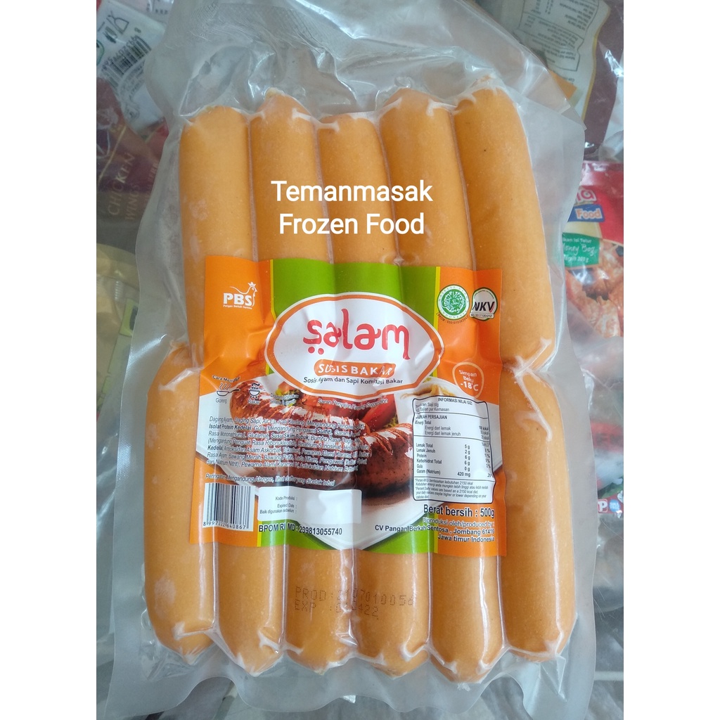 Jual Sosis Bakar Mini Salam Isi 12 Pcs 500gr Shopee Indonesia