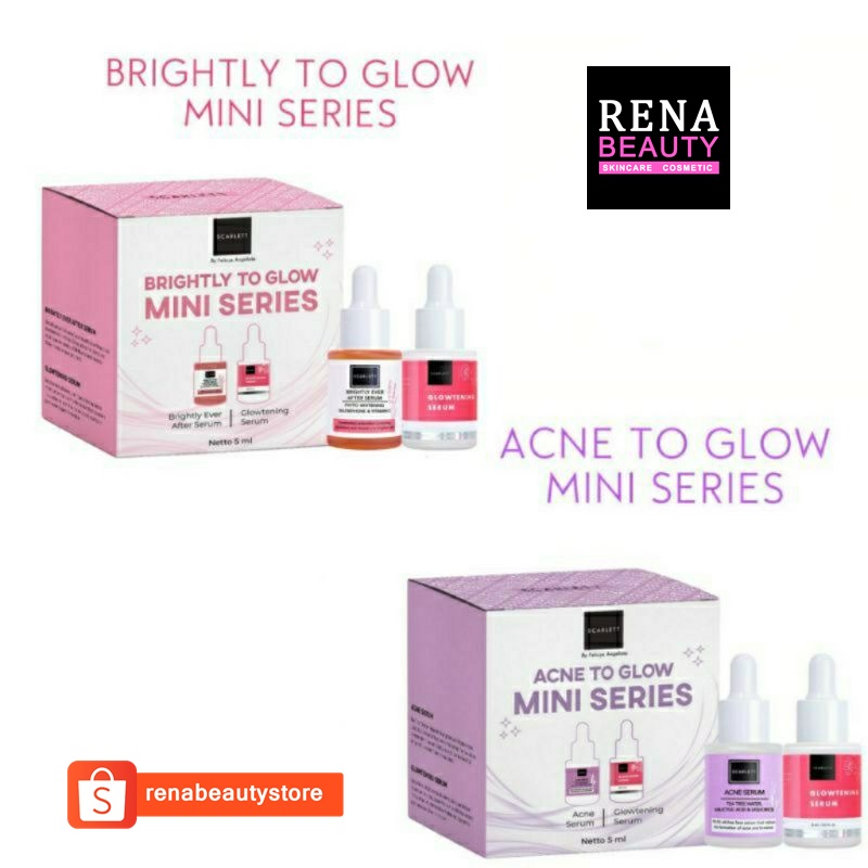 Jual Scarlett Brighly Acne To Glow Mini Series Serum Shopee Indonesia