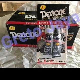 Jual Lem Dextone Menit Campur Epoxy Besi Kering Plastic Steel