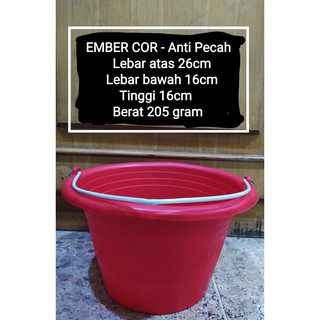 Jual Ember Cor Kecil Merah Tebal Anti Pecah Link Khusus Gojek Grab