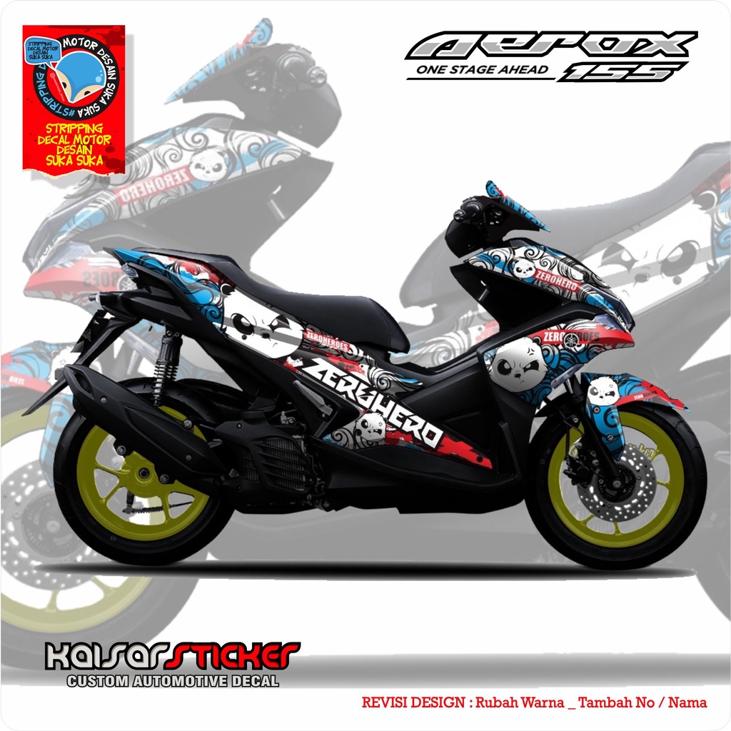 Jual Decal Aerox 155 VVA Stiker Aerox 155 VVA Striping Aerox 155 VVA