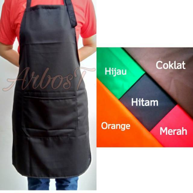 Apron Full Celemek Apron Chef Barista Celemek Masak Barberp