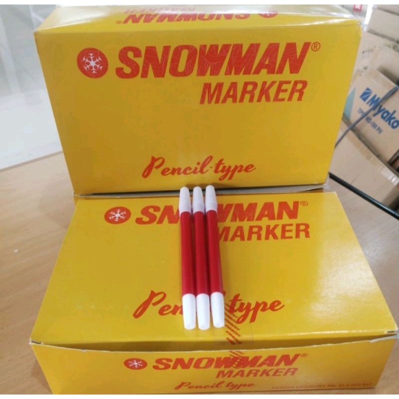 Jual Spidol Kecil Snowman PW 1A 12 Pcs Shopee Indonesia