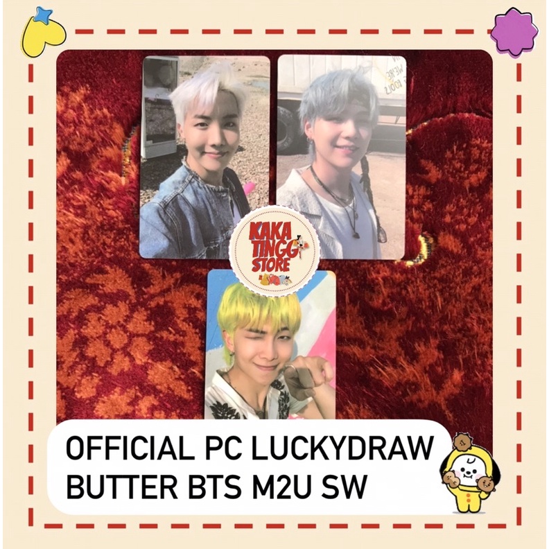 Jual OFFICIAL PHOTOCARD LUCKY DRAW BUTTER M2U SOUNDWAVE JHOPE SUGA