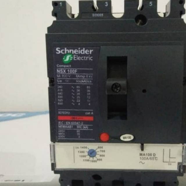 Jual MCCB NSX 100 F 16 25 32 40 50 AMPER 3 Pole 36kA SCHNEIDER