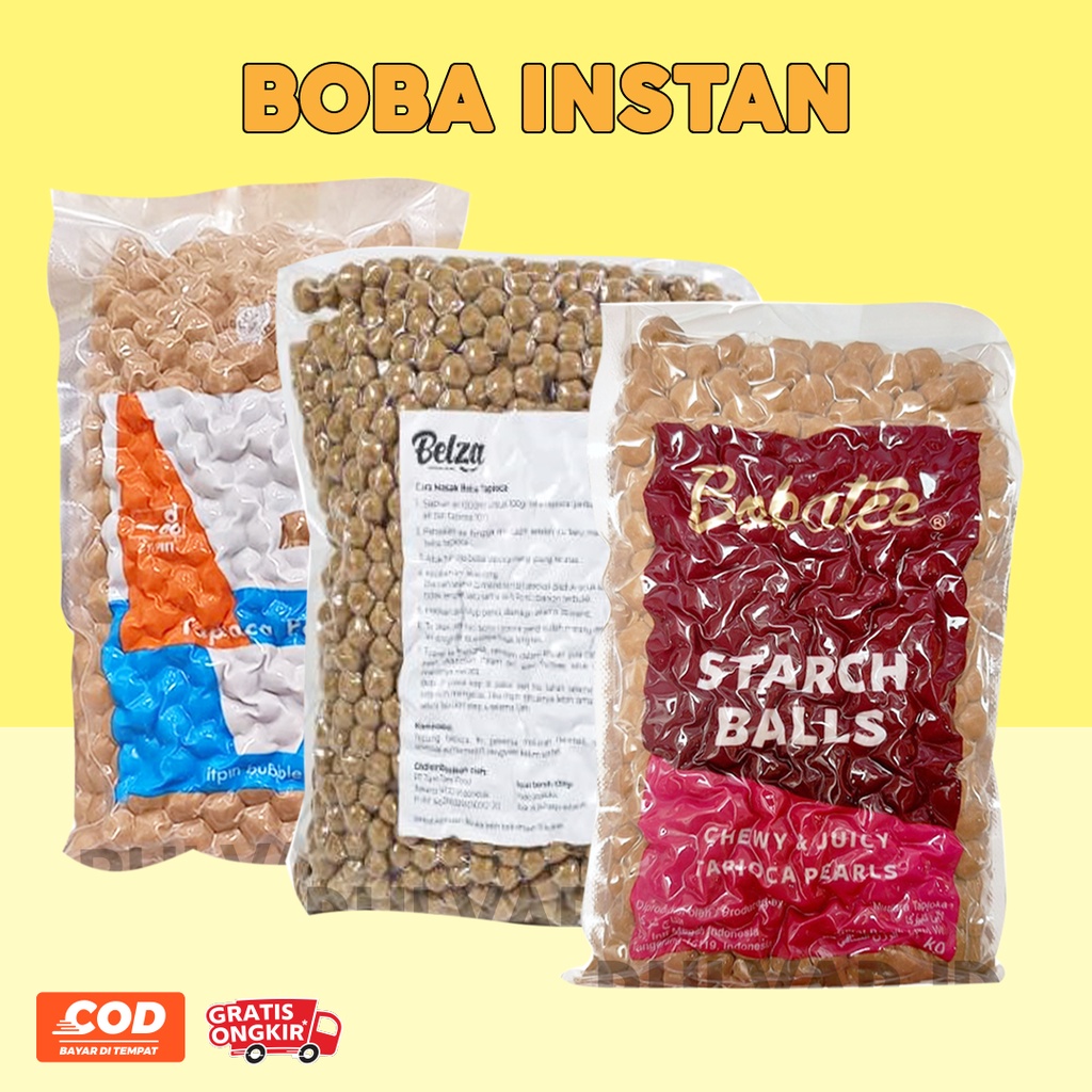 Jual Bobatee Boba Instan Boba Pearl Tapioka Boba Pearl Tapioka