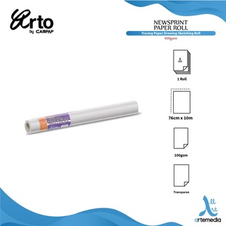 Jual Kertas Kalkir Arto Tracing Paper Roll Drawing Sketching Gsm