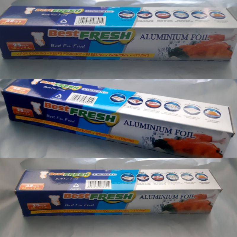 Jual ALUMINIUM FOIL ROLL BEST FRESH BEST FOR FOOD 30CM X 7 6M