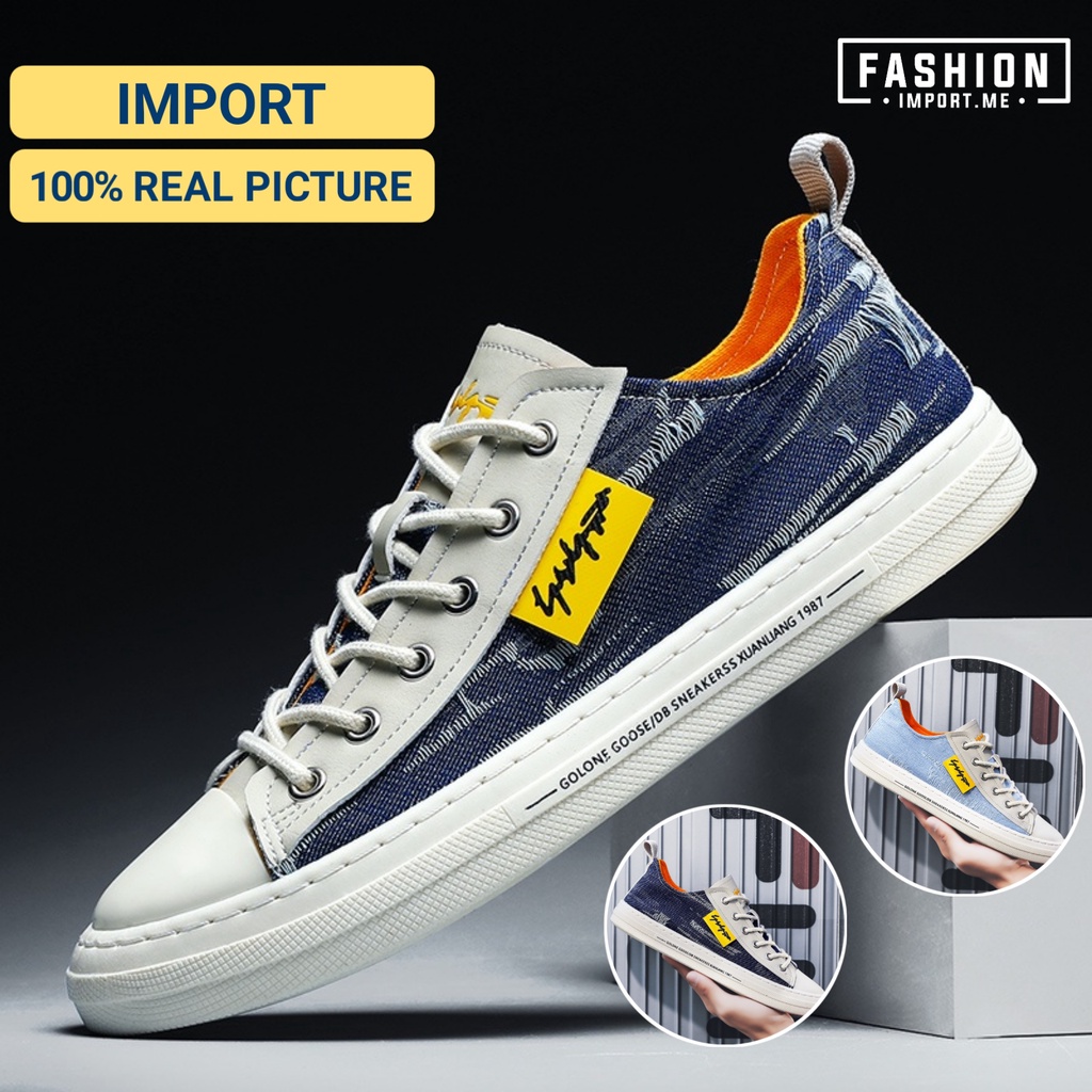 Jual Sepatu Pria Sneakers Import Terbaru Overgrip Cassual Shoes