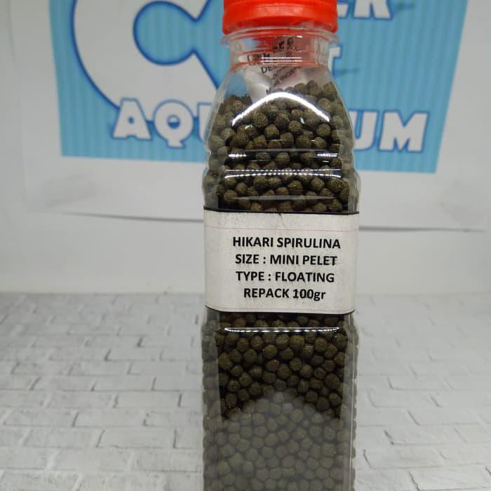 Jual Hikari Spirulina Repack 100Gr Pakan Ikan Mini Pelet Floating