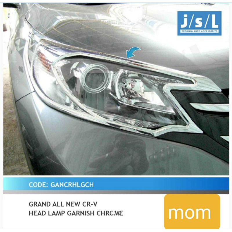 Jual JSL Garnish List Lampu Depan Belakang Chrome CRV 2012 2014